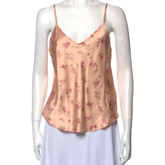 Reformation Monica Pink Floral Silk Camisole XS - Picture 1 of 6